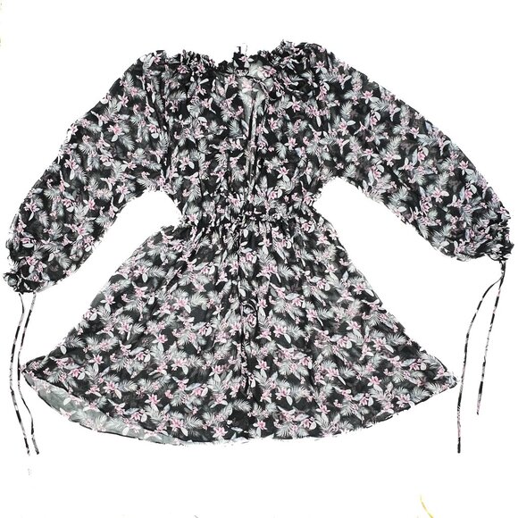 Victoria's Secret West Side Floral Chiffon Kimono Duster Robe Size XS/S - NWT - Picture 3 of 9